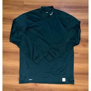 Mens Nike Pro Athletic Performance Mock Neck Workout Active Shirt